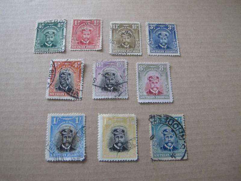 Southern Rhodesia - 1924 - King George V - Part set Used